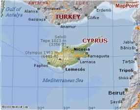 Cyprus by MSN Maps