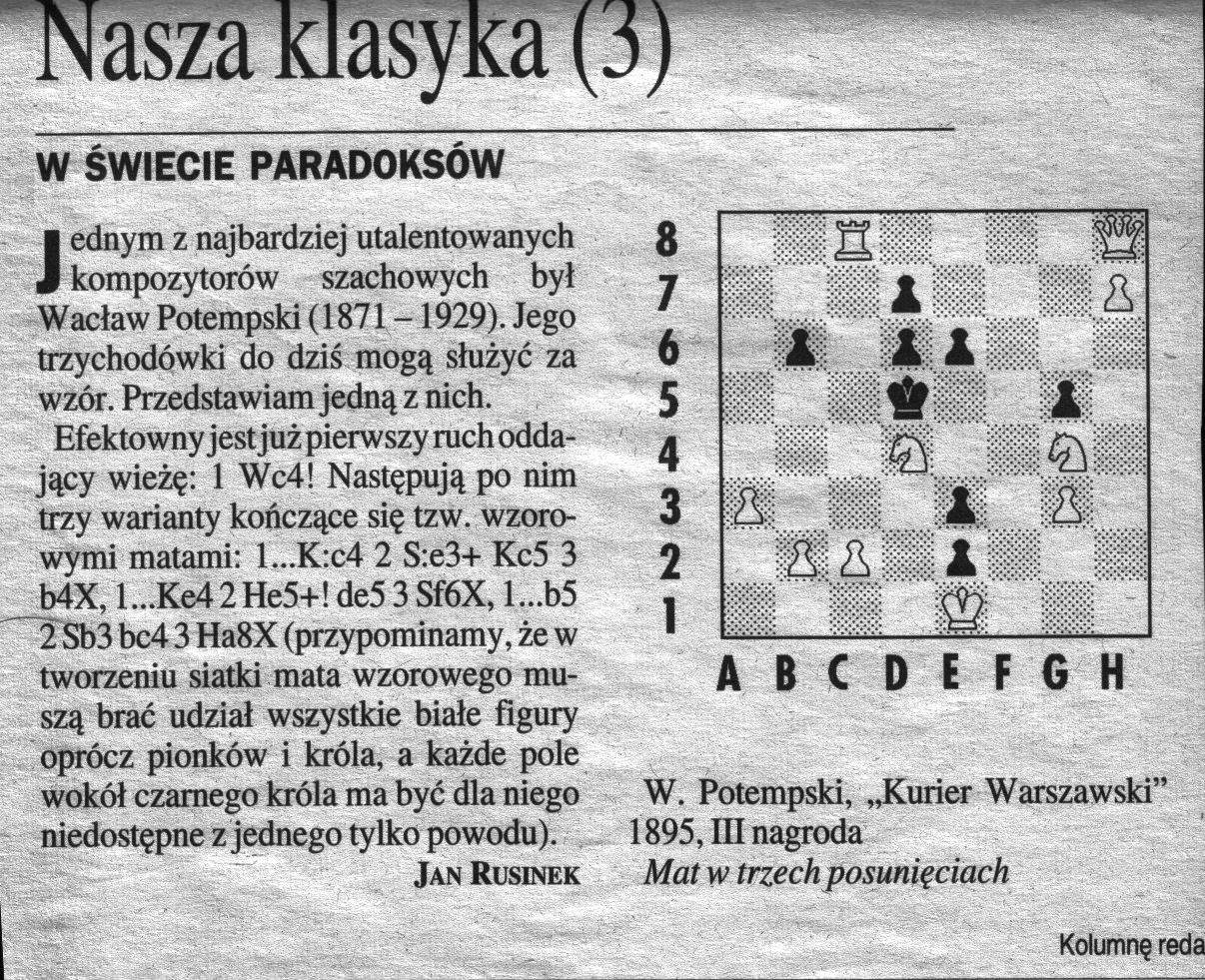 Our Chess Clasics - Waclaw Potempski