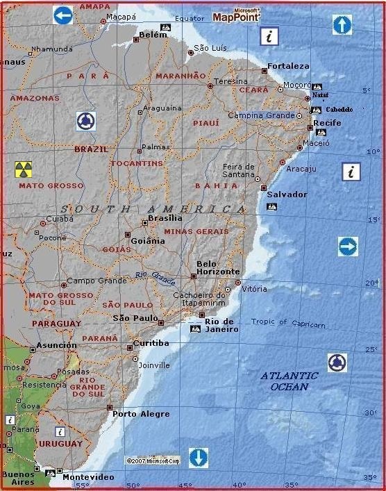 Brazil by MSN Maps