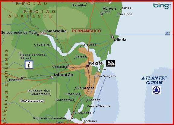Recife by MSN Maps