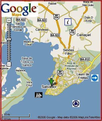 Salvador by Google Maps