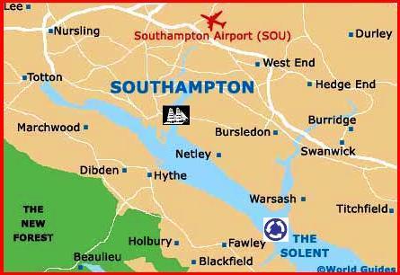 Map of Southampton by World Guides