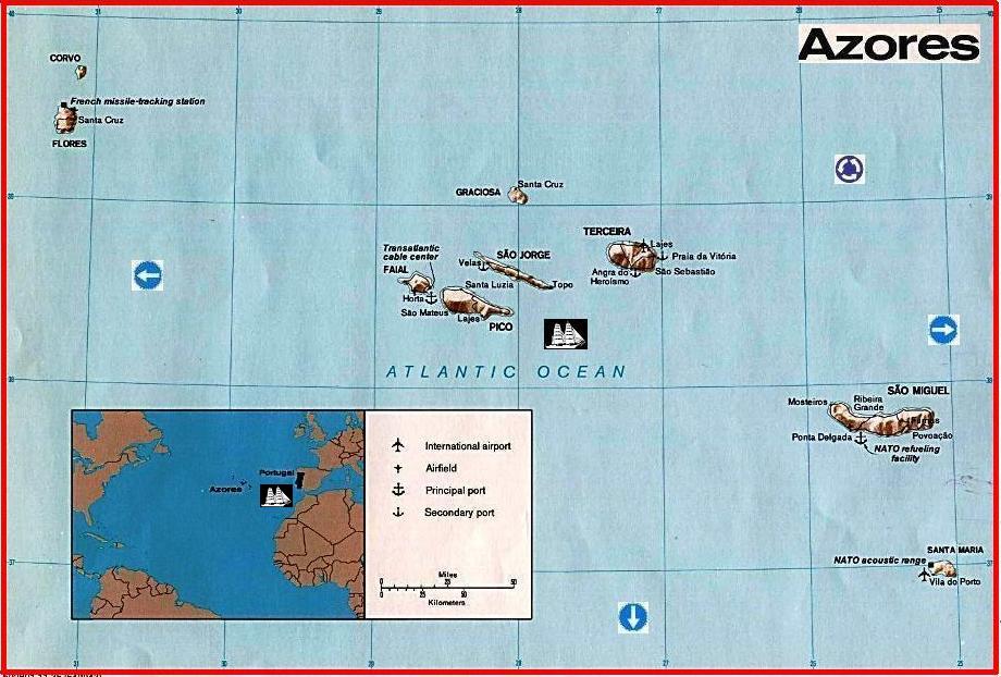 North Alantic Ocean by MSN Maps