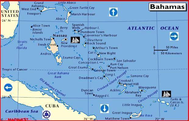 The Bahamas by Mapquest Maps