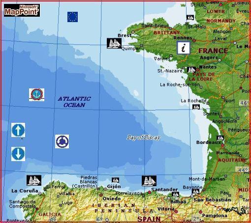Bay of Biscay by MSN Maps