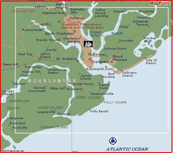 Charleston by MSN Maps