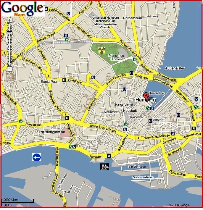 Hamburg by Google maps