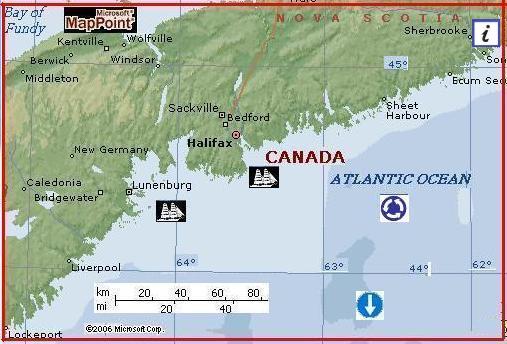 Nova Scotia by MSN Maps