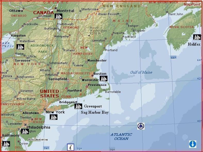 Gulf of Maine by MSN Maps
