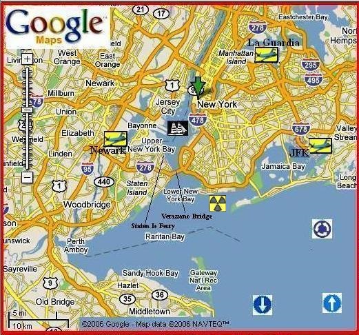 Map of New York by Google
