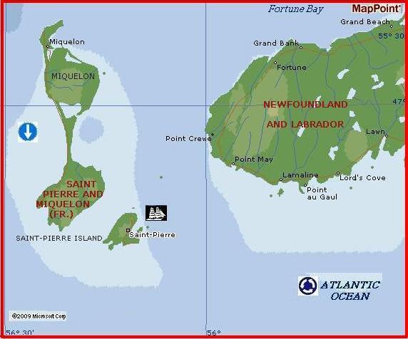 Saint Pierre and Miquelon by MSN Maps