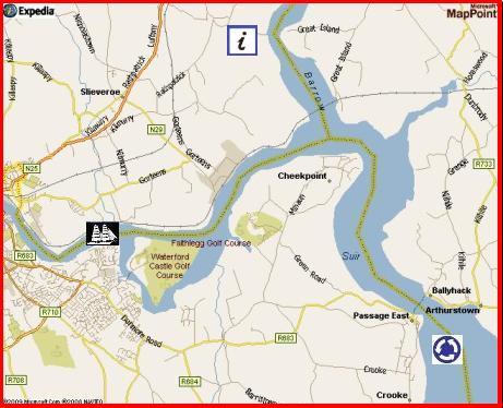 Map of Waterford by Expedia Maps