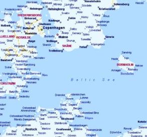 Baltic Sea - MSN Encarta Map