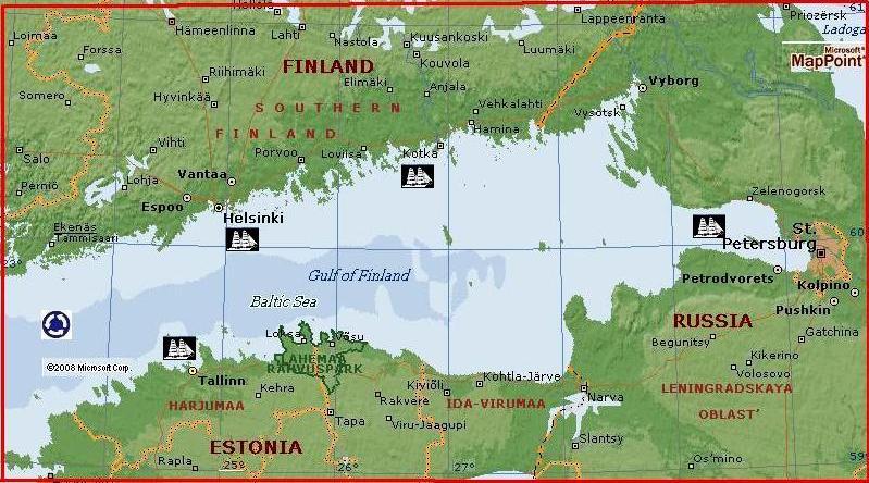 Gulf of Gdansk by MSN Maps