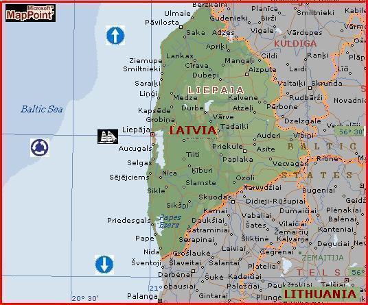 Liepaja by MSN Maps