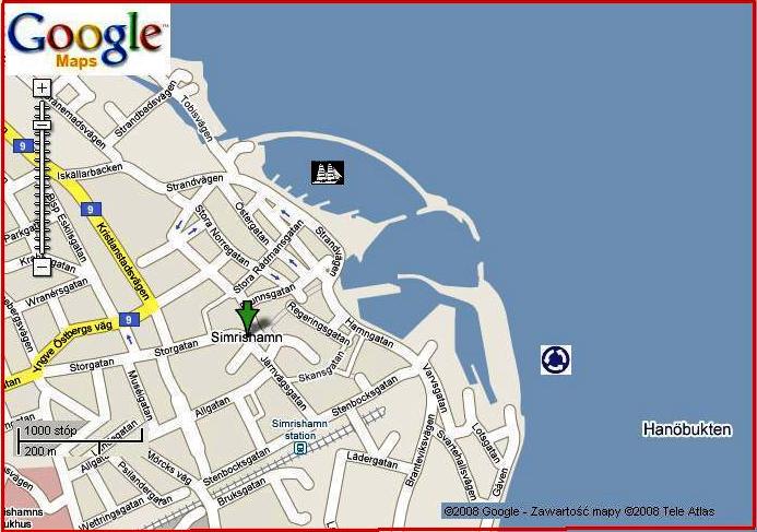 Simrishamn by Google Maps