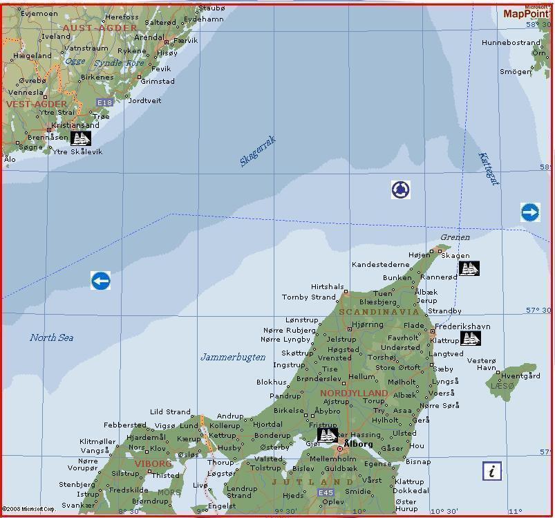 Skagerrak by MSN Maps