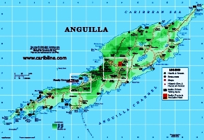 Anguilla from Caribbean-on-line map