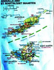 Anguilla and Sint Maarten/Saint Martin - map