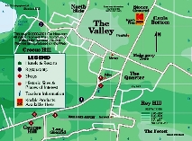 The Valey from Caribbean-on-line map