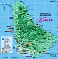 Barbados map from Caribbean-on-line