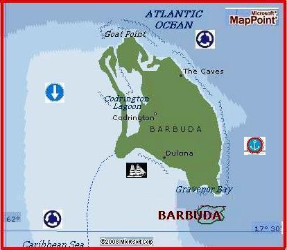 Barbuda Island by MSN Maps