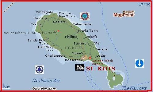 St. Christopher Island by MSN Maps