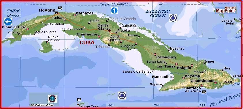 Cuba by MSN Maps