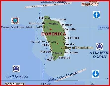 Dominica by MSN Maps