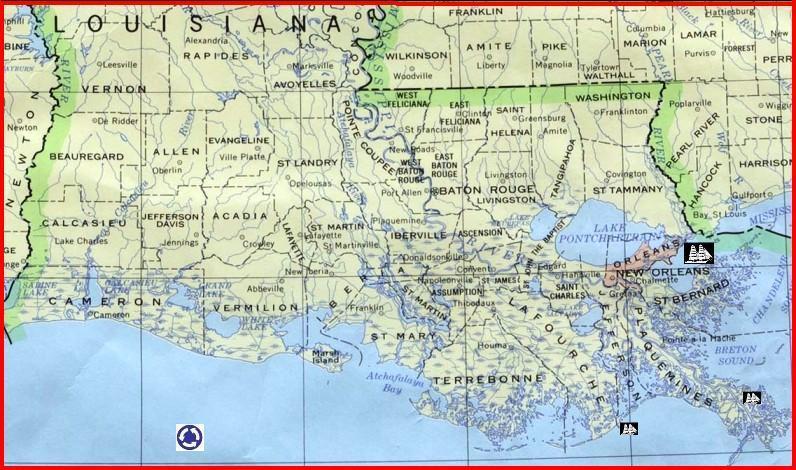 Louisiana by University of Texas Maps