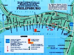 Sint Maartin - Philipsburg map
