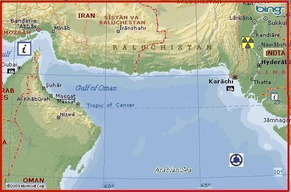 Arabian Sea by MSN Maps