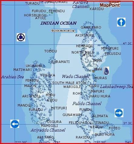 Maldives by MSM Maps