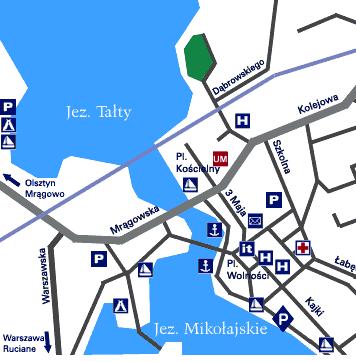 Mikołajki - map