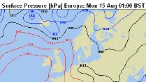 WeatherOnline - surface pressure forcasts