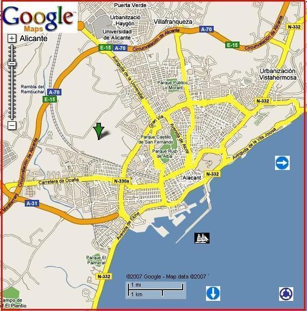 Alicante by Google Maps