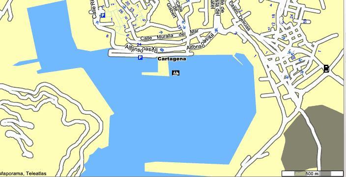 Cartagena - harbour plan