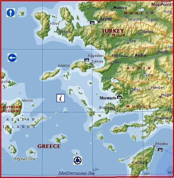Turkey shores by MSN Maps