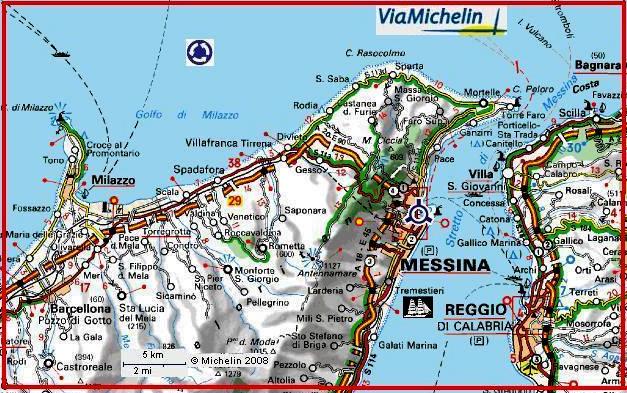 Messina by Michelin Maps