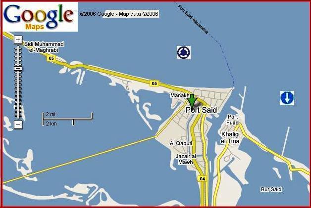 Port Said by Google Maps