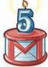 5th universary of Gmail