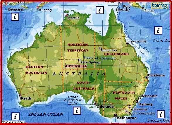 Australia by MSN Maps