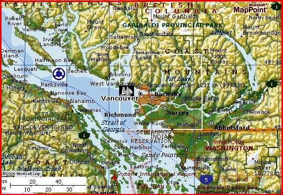 Map of Vancouver by MSN