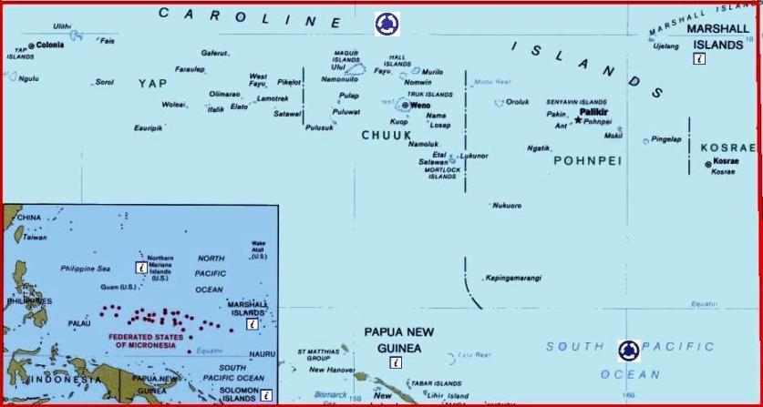 Caroline Islands MSN Maps