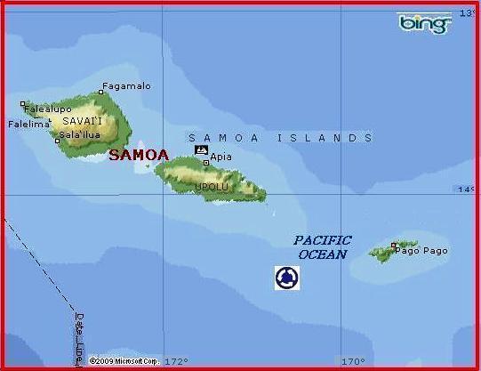 Samoa Islands by MSN Maps