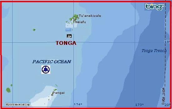 Tonga Islands by MSN Maps