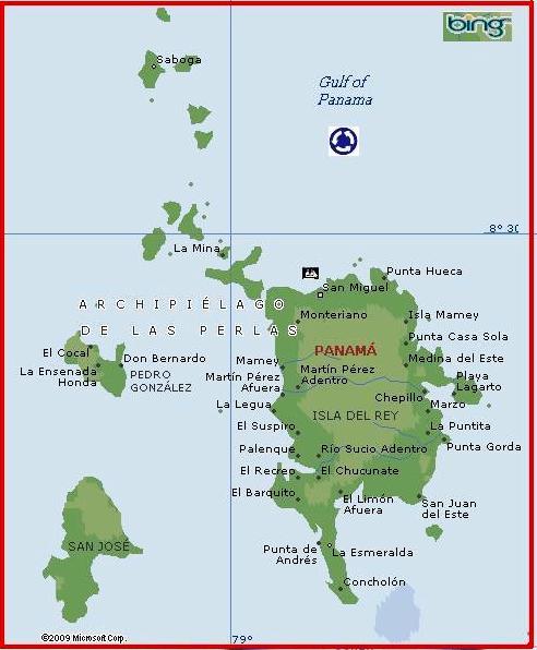 Pearl Islands by MSN Maps