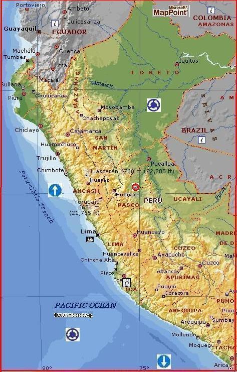 Peru by MSN Maps